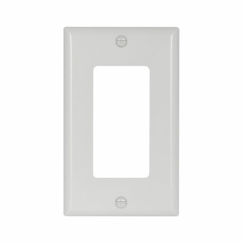 Eaton Cooper Wiring Decorator / GFCI Wallplate, White 1 Gang (White, 1 Gang)