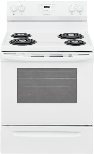 Frigidaire 30 Electric Range with 4 Coil Elements 5.3 cu. ft. White (30 in. 5.3 cu. ft., White)