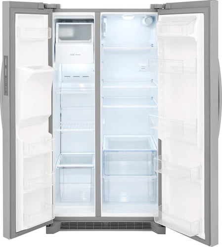 Frigidaire 25.6 Cu. Ft. 36 Standard Depth Side by Side Refrigerator Stainless Steel (25.6 Cu. Ft. 36, Stainless Steel)