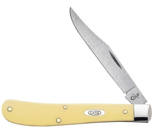 Case Yellow Synthetic Chrome Vanadium Slimline Trapper