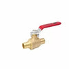 B & K Industries Forged Brass Full Port Ball Valve, 3/8 Pex