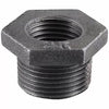 Mueller Hex Bushing Black 150# Malleable Iron Threaded Fittings 3/8 x 1/8