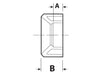 Canplas PVC DWV Flush Fitting Reducer Bushing Spigot X H