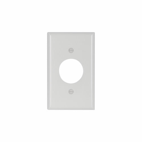 Eaton Cooper Wiring Single Receptacle Wallplate, Ivory