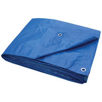 ProSource Tarpaulin, 30 ft L, 20 ft W, 3.5 mil Thick, Polyethylene, Blue