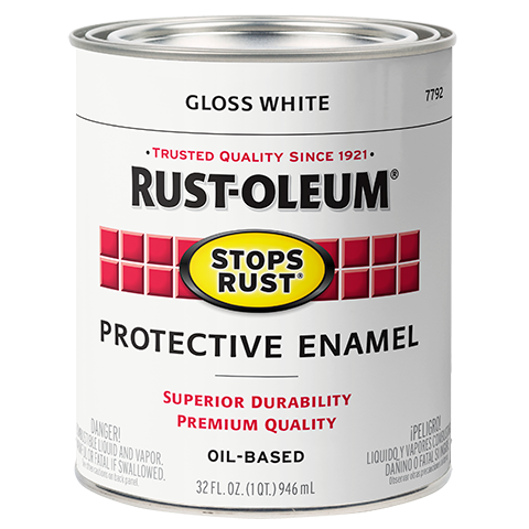 Rust-Oleum® Protective Enamel Brush-On Paint Gloss White