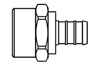 American Granby PEX FEM Adapter NL 1/2P X 3/4 FIP
