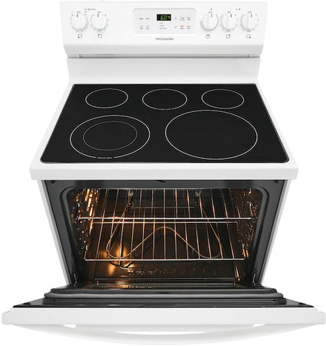 Frigidaire 30 in. 5.3 cu. ft. Electric Range with Self-Cleaning Oven in White