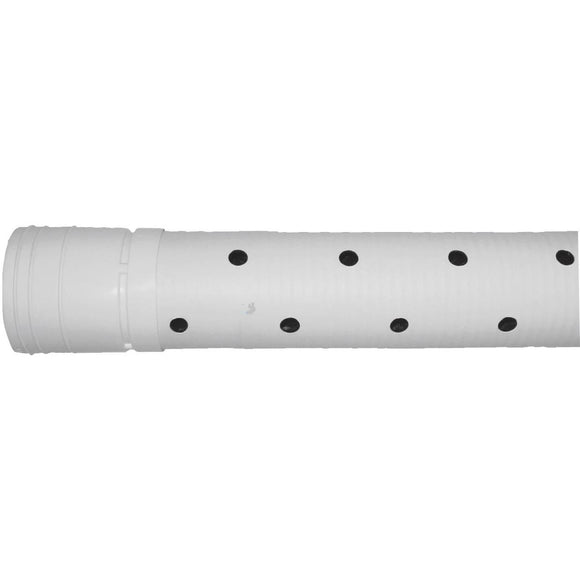 Advanced Basement 4 In. X 10 Ft. HDPE Perforated Sewage & Drainage Pipe