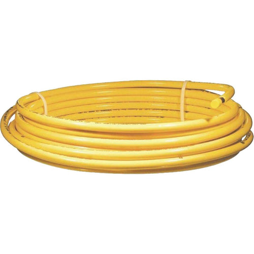 Mueller Streamline 3/8 In. OD x 50 Ft. Yellow Plastic Coated ACR Copper Tubing