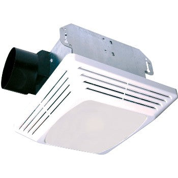 Air King Ventilation 693080 Exhaust Fan w/ Light, White ~ 50 CFM