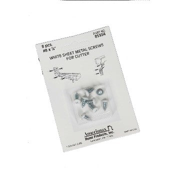 Amerimax 85354 Wh 8pk Sht Mtl Screws